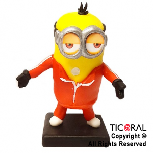 ADORNO MINIONS ROJO A. PORCELANA FRIA x 1